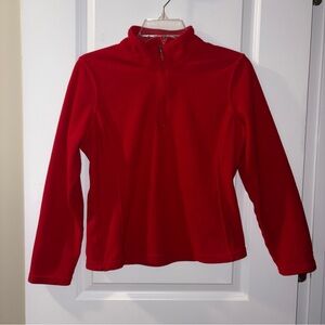 Youth Champion Red Quarter Zip Jacket Size: YM
